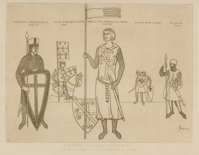 Franska soldater från 1200-talet av Raphael Jacquemin