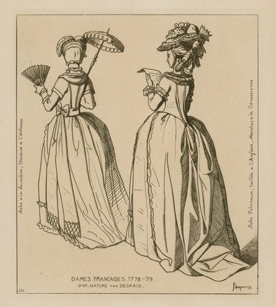 Franska kvinnor, 1778-79 av Raphael Jacquemin