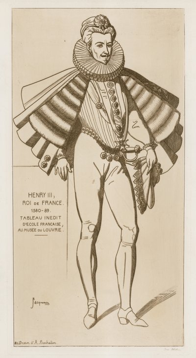 Henrik III, kung av Frankrike, 1580-89 av Raphael Jacquemin