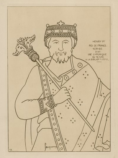 Henrik I, kung av Frankrike, 1031-1060 av Raphael Jacquemin