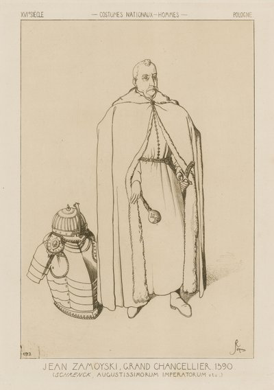 Jan Zamoyski, storkansler, 1590 av Raphael Jacquemin