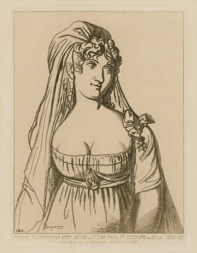 Maria Feodorovna, änka efter tsar Paul I av Ryssland av Raphael Jacquemin