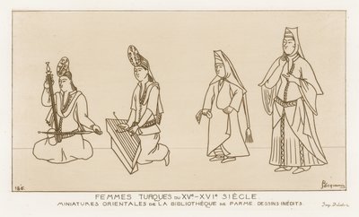 Turkiska kvinnor från 1400-1500-talen av Raphael Jacquemin