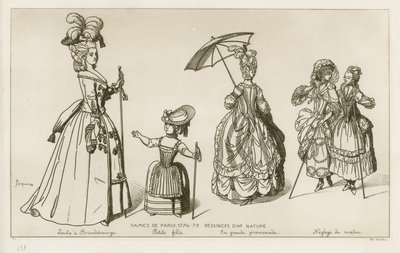 Kvinnor i Paris, 1774-79 av Raphael Jacquemin
