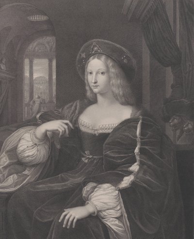 Porträtt av Doña Isabel de Requesens och Enrìques de Cardona-Anglesola tidigare identifierad ..., 1821 av Raphael Morghen