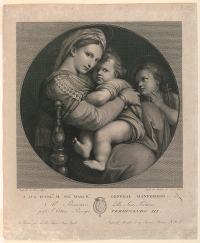 Stolens Madonna av Raphael Morghen