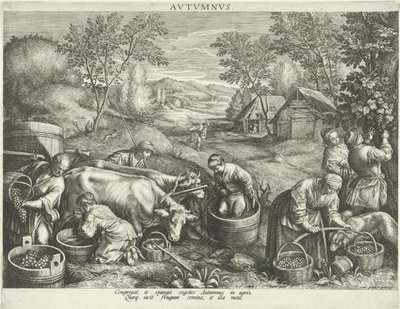 Höst Avtvmnvs (titel på objekt) Four Seasons (serietitel) av Raphaël Sadeler (I)