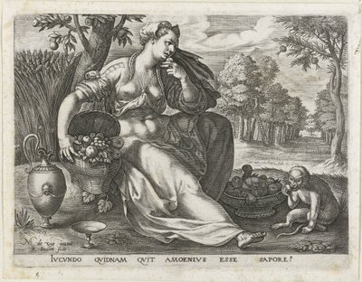 Smak De fem sinnena (serietitel) av Raphaël Sadeler (I)