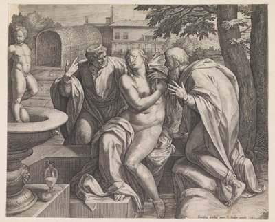 Susanna och de äldre av Raphaël Sadeler (I)