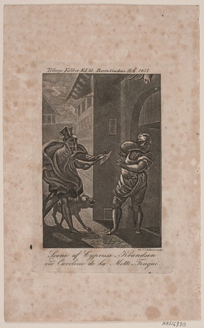 Scen av Cypresse-Knudsen. Extra koppar till Rosenbladene No. 6, 1837 av Rasmus Nicolai Nielsen