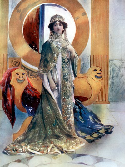Madame Otero i Kejsarinnan, c1902. av Rautlinger