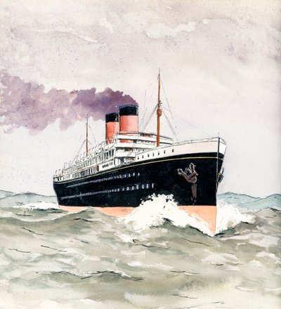 liner (Gouache och bläck på papper.) av Raymond Bonnefon