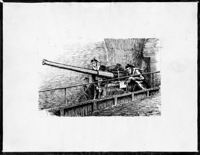 marins canonniers (bläck på papper) av Raymond Bonnefon