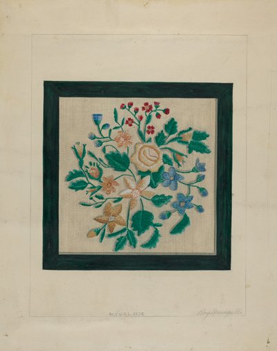 Broderistycke, ca. 1936. av Raymond Manupelli