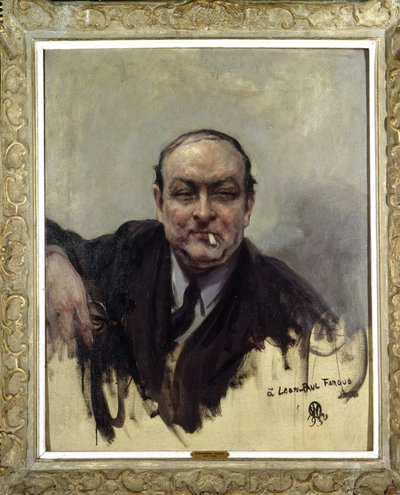 Porträtt av Leon Paul Fargue av Raymond Woog