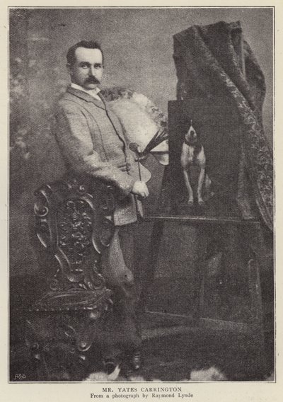 James Yates Carrington, engelsk konstnär (s/v foto) av Raymonde Lynde
