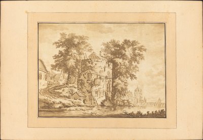 Holländskt landskap av Regina Schönecker after Abraham Rademaker