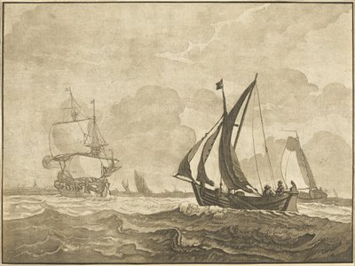 Havslandskap av Regina Schönecker after Wigerus Vitringa