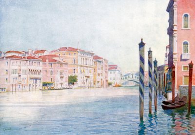 Utsikt över Canal Grande från San Angelo (färglitografi) av Reginald Barratt