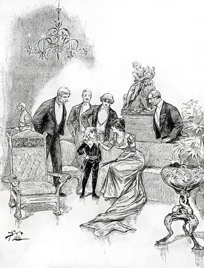 Illustration till Little Lord Fauntleroy (gravyr) av Reginald Bathurst Birch