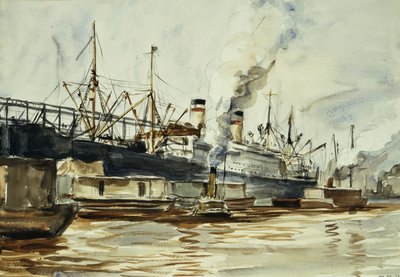Dock Scene av Reginald Marsh