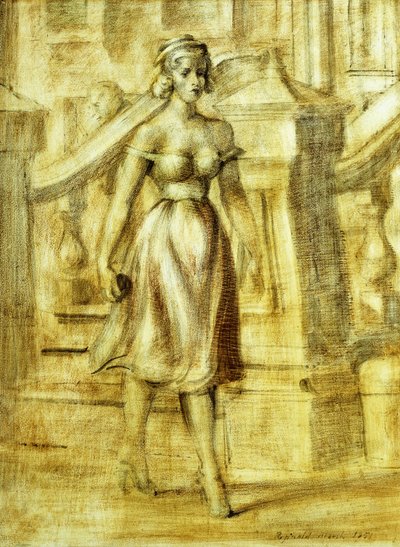 En dam på promenad: En dubbelmålning av Reginald Marsh