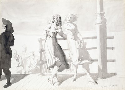På strandpromenaden av Reginald Marsh