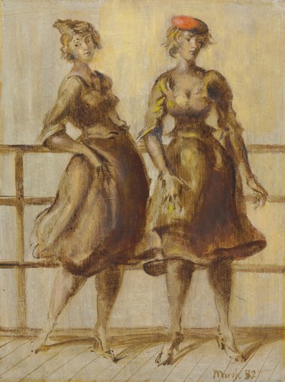 Två kvinnor av Reginald Marsh