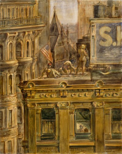 Utsikt från mitt fönster av Reginald Marsh