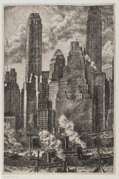 Wall Street av Reginald Marsh