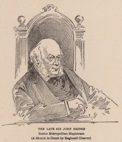 The Late Sir John Bridge (litografi) av Reginald Thomas Cleaver