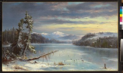 Snöigt landskap av Regis Francis Gignoux