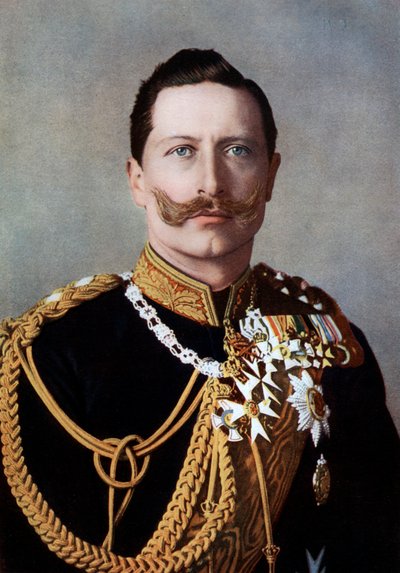 Wilhelm II, kejsare av Tyskland och kung av Preussen, sent 1800-tidigt 1900-tal av Reichard and Lindner