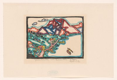 Gmünder See med Traunstein (originaltitel på objekt) av Reijer Stolk (signed by artist)