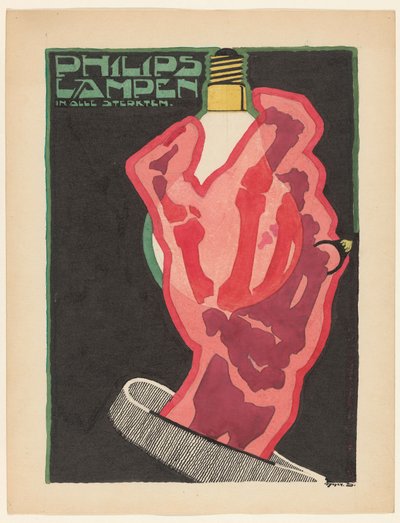 Philips-lampor i alla styrkor (originaltitel på objekt) av Reijer Stolk (signed by artist)