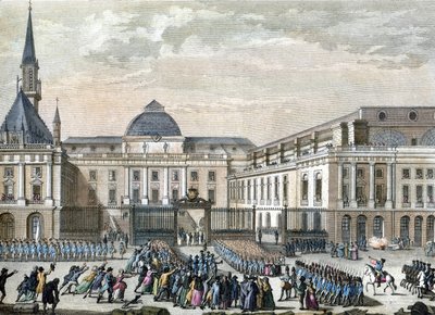 Bailly vid parlamentet i Paris. 1794-1804 (gravyr) av Reiner Vinkeles
