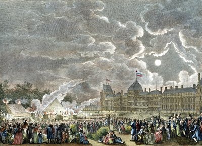Ceremoni för 1792 års martyrer. 1794-1804 (gravyr) av Reiner Vinkeles