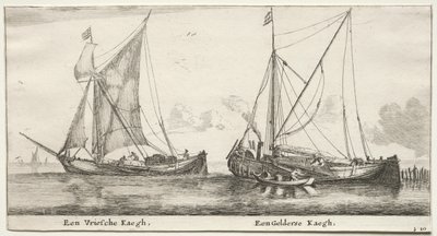 Ships of Amsterdam: A Frisian Bilander. En Gelderland Bilander. av Reinier Nooms
