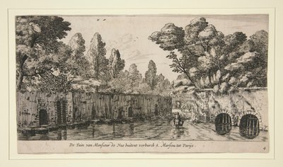 Monsieur de Nues trädgård i S. Marsiou, förort till Paris av Reinier Nooms