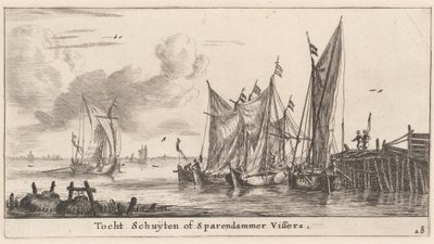 "Tocht Schuiten" eller Spaarndam fiskebåtar av Reinier Nooms, called Zeeman