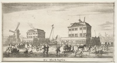 Olika fartyg och utsikter över Amsterdam (Verscheÿde Schepen en Gesichten van Amstelredam), del III: De Block-huÿsen av Reinier Nooms, called Zeeman