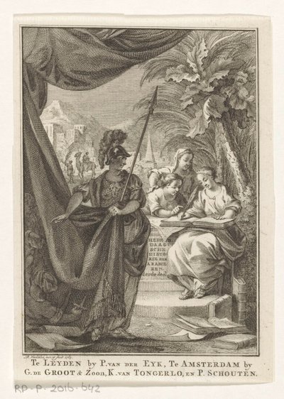 Allegori över det arabiska imperiet Arabernas samtidshistoria, tredje del (titel på objekt) Titelsida för: S.n., Samtidshistoria eller The Continuation of General History, 1764 av Reinier Vinkeles (I)