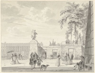 Tuilerierna i Paris av Reinier Vinkeles (I)