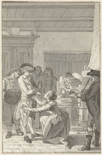 Illustration till romanen Gustav Lindau av Reinier Vinkeles (I)