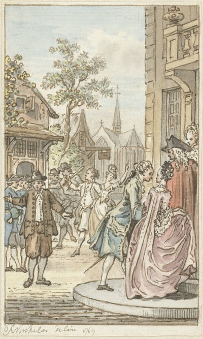 Luke och Clarisse av Reinier Vinkeles (I)