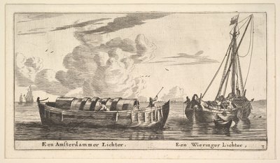 En Amsterdams tändare och en Wieringer, 1600-talet. av Reinier Zeeman
