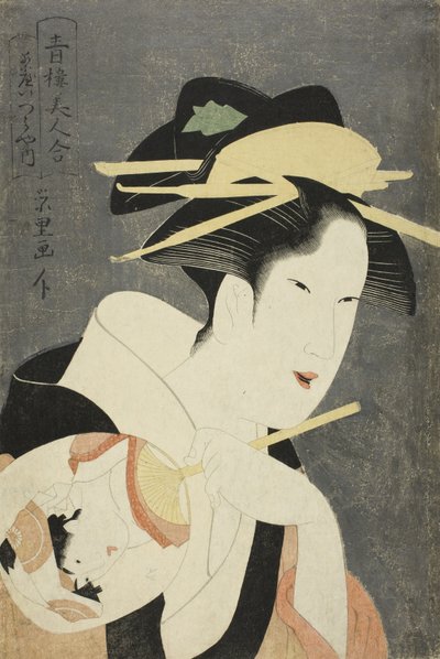 Skönheter i Pleasure Quarters av Chōkyōsai Eiri