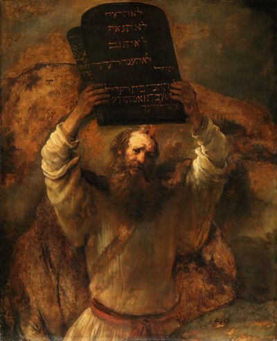 Moses med lagens tavlor av Rembrandt