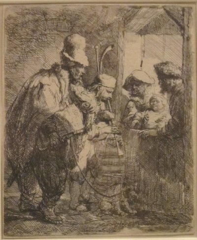 De vandrande musikerna av Rembrandt
