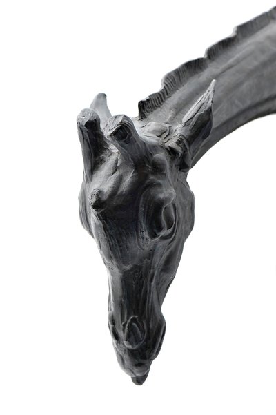 Stor giraff med sänkt huvud, modellerad 1909-10, gjuten före 1913 (brons) (se även 3084917-43) av Rembrandt Bugatti